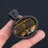 Tree Of Life Tiger's Eye Gemstone Handmade Copper Wire Wrap Jewelry Pendant For Wedding Gift
