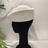 Elegant Wool Pillbox Hat Hepburn Style Fedora Hat Vintage Formal Hat  Live Show