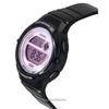 Casio Стандартные цифровые женские часы с черным ремешком из смолы LWS-1200H-1A2V 100M
