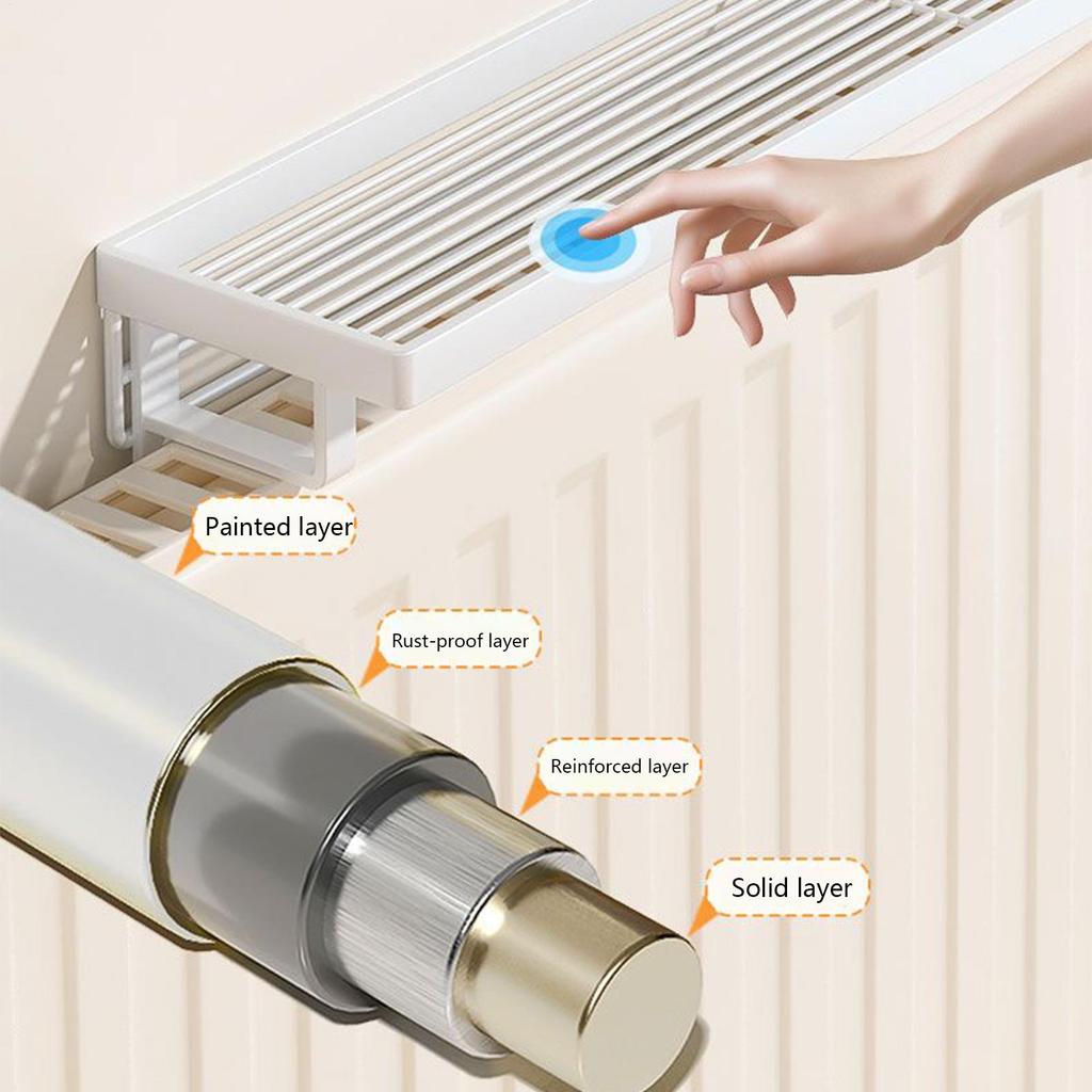 Полка-крышка радиатора Термостойкая Без сверления Железная стойка Экономия места Термостойкая На радиатор Скамья Для отеля Общежития