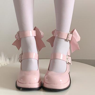 Мода 2024 года, новые туфли в стиле Лолита 2020 года, женские туфли Мэри Джейн, модные туфли на толстом каблуке, милые туфли в академическом стиле с бантом для вечеринок, женские туфли для косплея