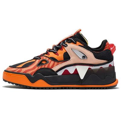 Li Ning CF Flash Star Retro Casual Low-Top Sneakers Limited Edition Year Of The Tiger Women Sneakers Black Orange AGCS132-1