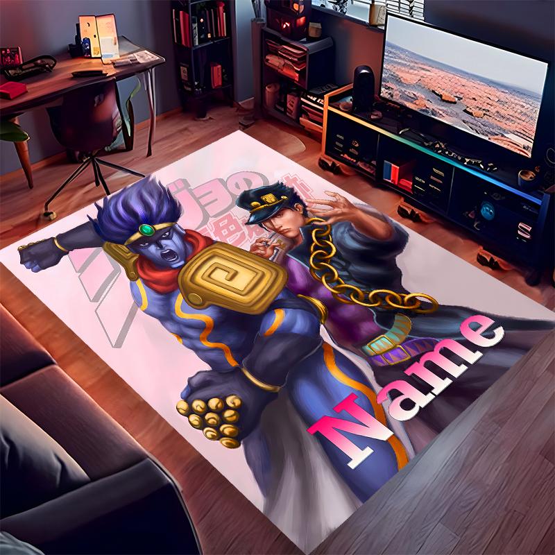 Custom personalization JoJo's Bizarre Adventure Print Area Rug - Soft, Washable Non-Slip Indoor Mat,Living Room,Home&Office Decorative Rug