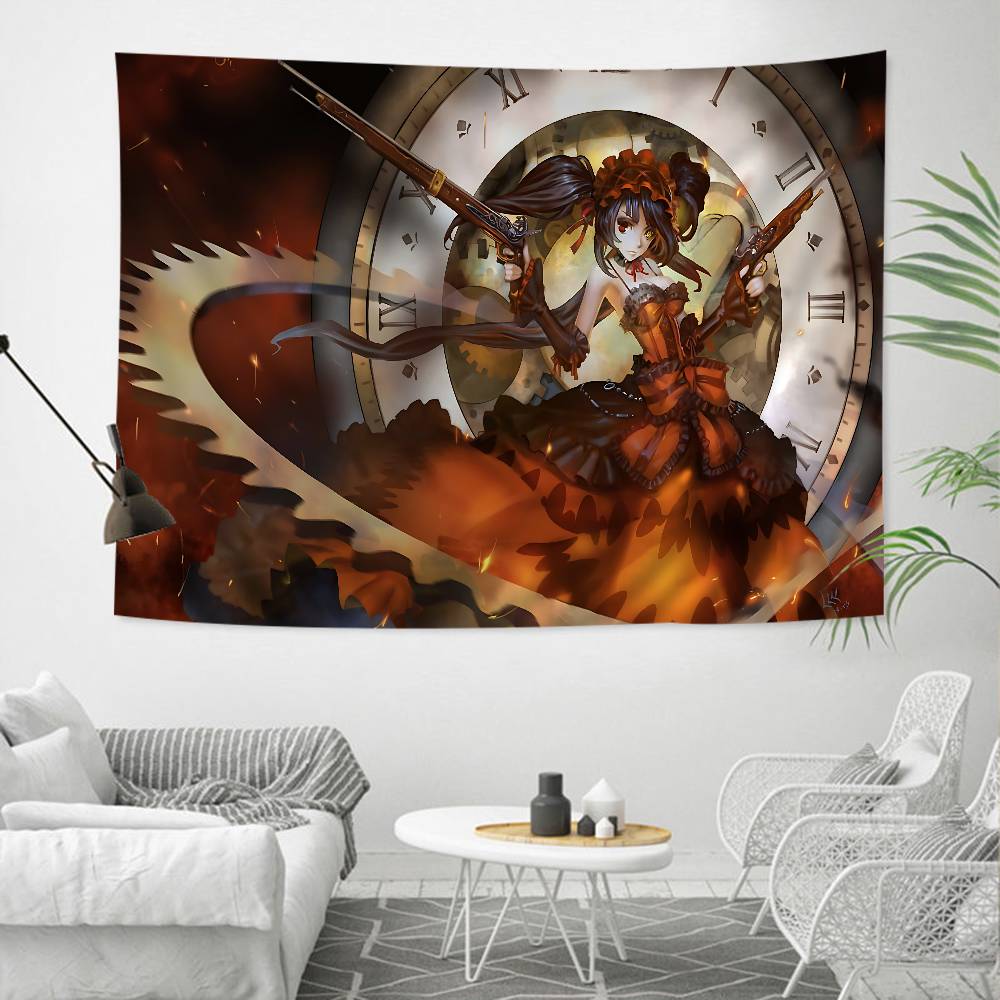 Date A Live DIY Настенный Гобелен Искусство Научная Фантастика Комната Домашний Декор Настенное Искусство Декор