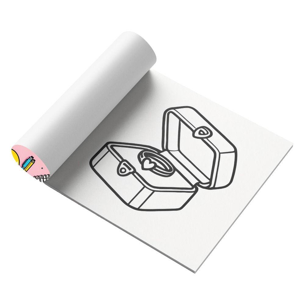 Книга для рисования акварелью своими руками, расслабляющая книга для раскрашивания, милая жутковатая милая раскраска, детский подарок