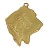 Basset Hound I - Gilded Key Ring with Dog, Handbag Decoration, Luxury Accessory by Art-Dog Brand