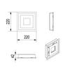 Крышка вентиляционная WIND 22x22 графит