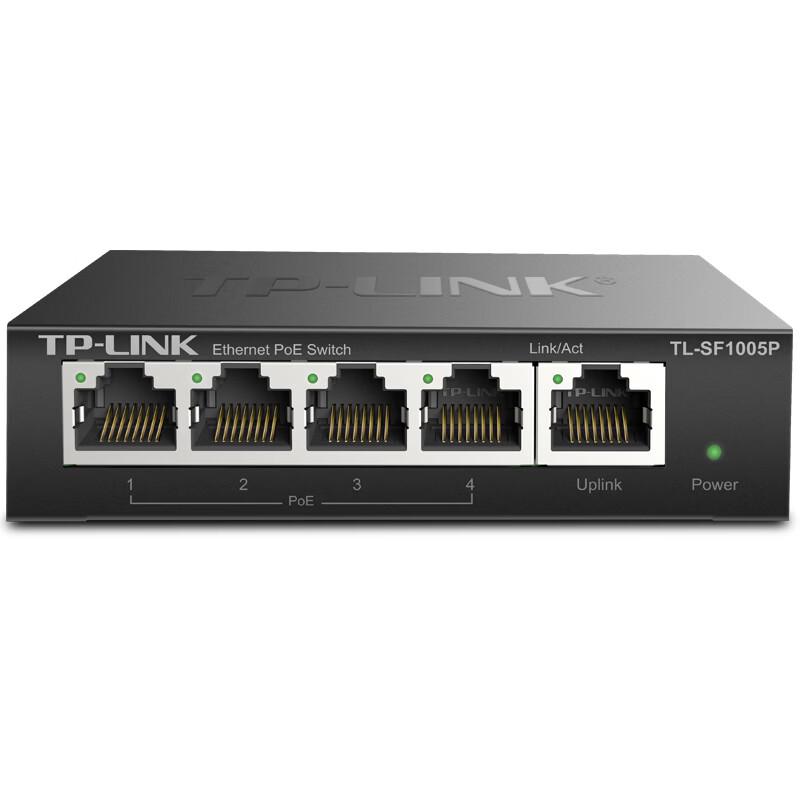 TP-LINK TL-SF1005P 5-Port 100Mbps Unmanaged PoE Switch CN plug (adapter included)