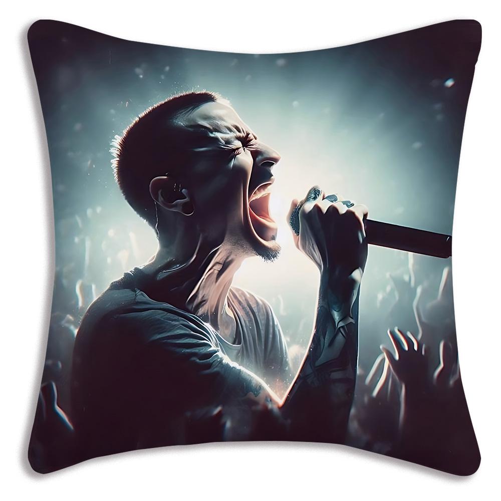 Всемирно известная рок-группа Linkin P-Park Наволочки Декоративные для дивана Домашние Двусторонние Печать Короткий Плюш Милые Наволочки