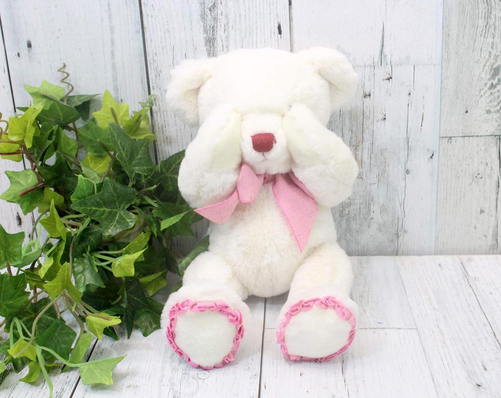 Сними Мишку Пикабу, Маленький, Плюшевая игрушка цвета слоновой кости с музыкальной шкатулкой