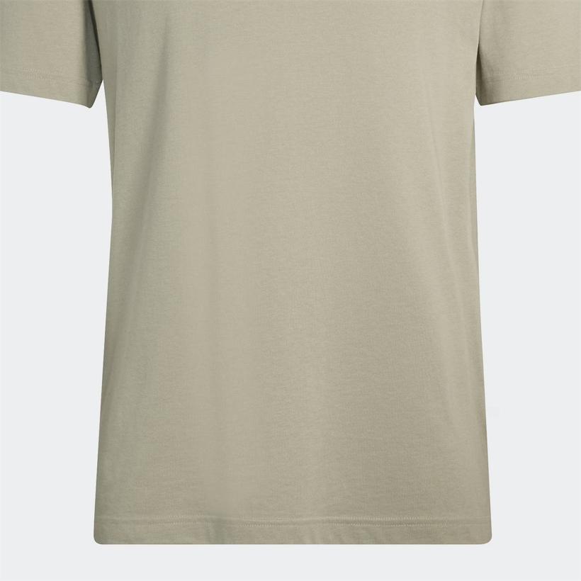 Adidas T Shirts Men's Pebble Silver Gray Crew Neck Moderate KC0905