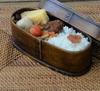 Magewappa Bento X X Lacquered Brown J-kitchens Box, 18.5cm 8.5cm 6.3cm, 400ml,