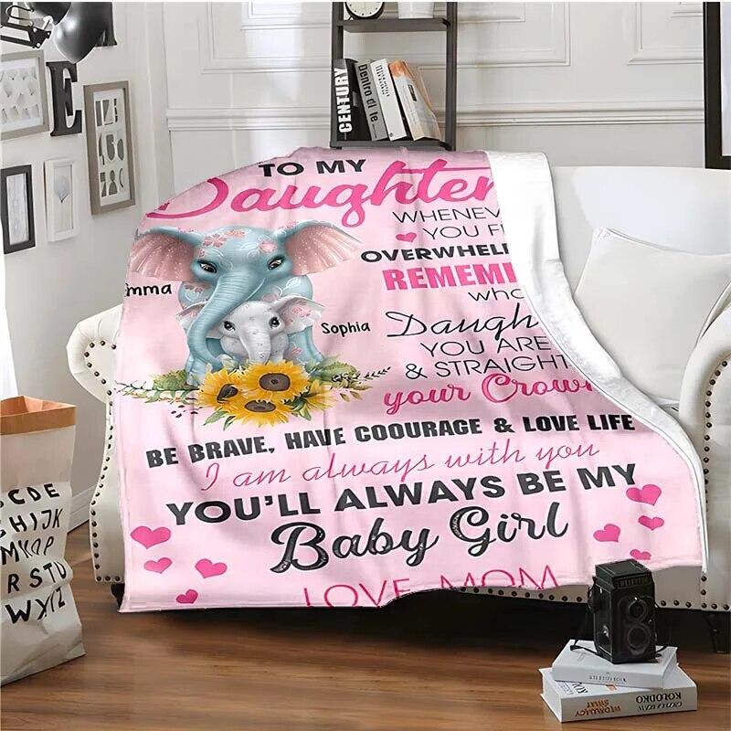 Одеяло с 3D принтом письма для моих детей, родителей и любителей, теплое одеяло для гостиной, мягкое фланелевое одеяло для взрослых и детей