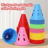 10Pcs Marking Training Road Cone Roller Skating Piles Portable Multifunctional Skates Roadblocks Soccer Training Obstacles Props