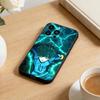 Аниме Трент B-Синий L-Замок Чехол для телефона Для iPhone 17 16 15 14 13 12 Max Plus Силиконовый Черный Чехол