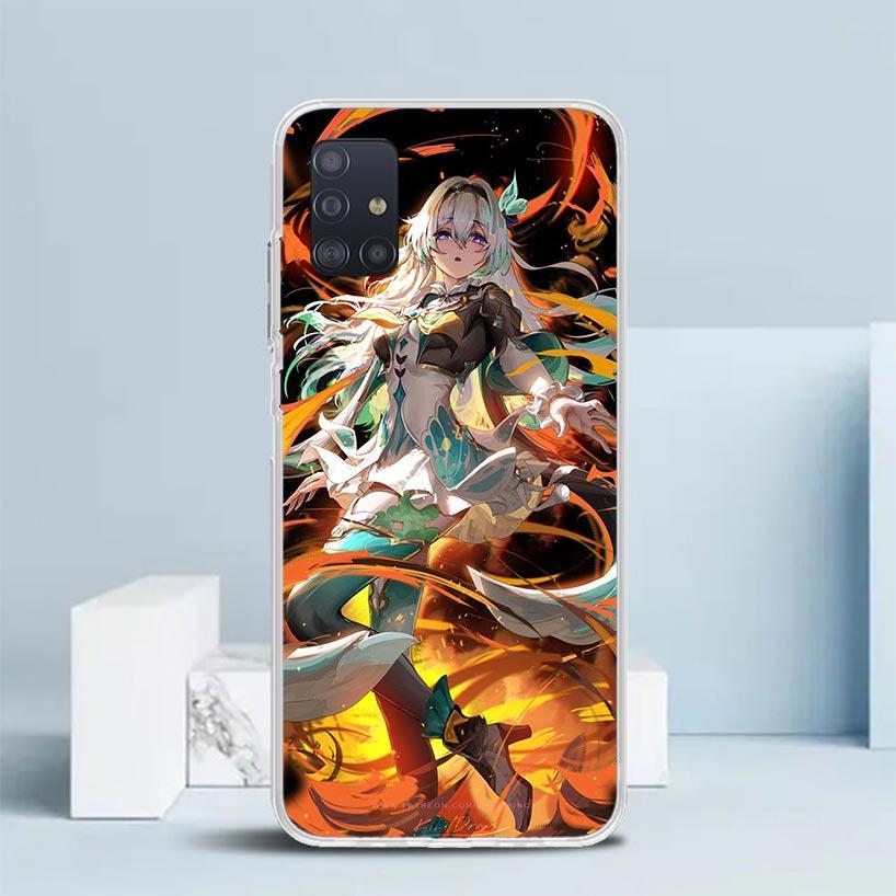 Чехол Honkai Star Rail Firefly Мягкий для Samsung Galaxy A12 A22 A32 A52 A72 A02S Чехол для телефона Note 20 Ultra 10 S10 Plus A51 A71 A50