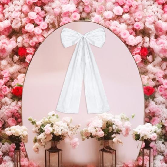 Большой атласный бант, украшение для дня рождения, декор для комнаты, гигантский настенный бант для детского душа, девичника, выпускного, свадьбы, девичника