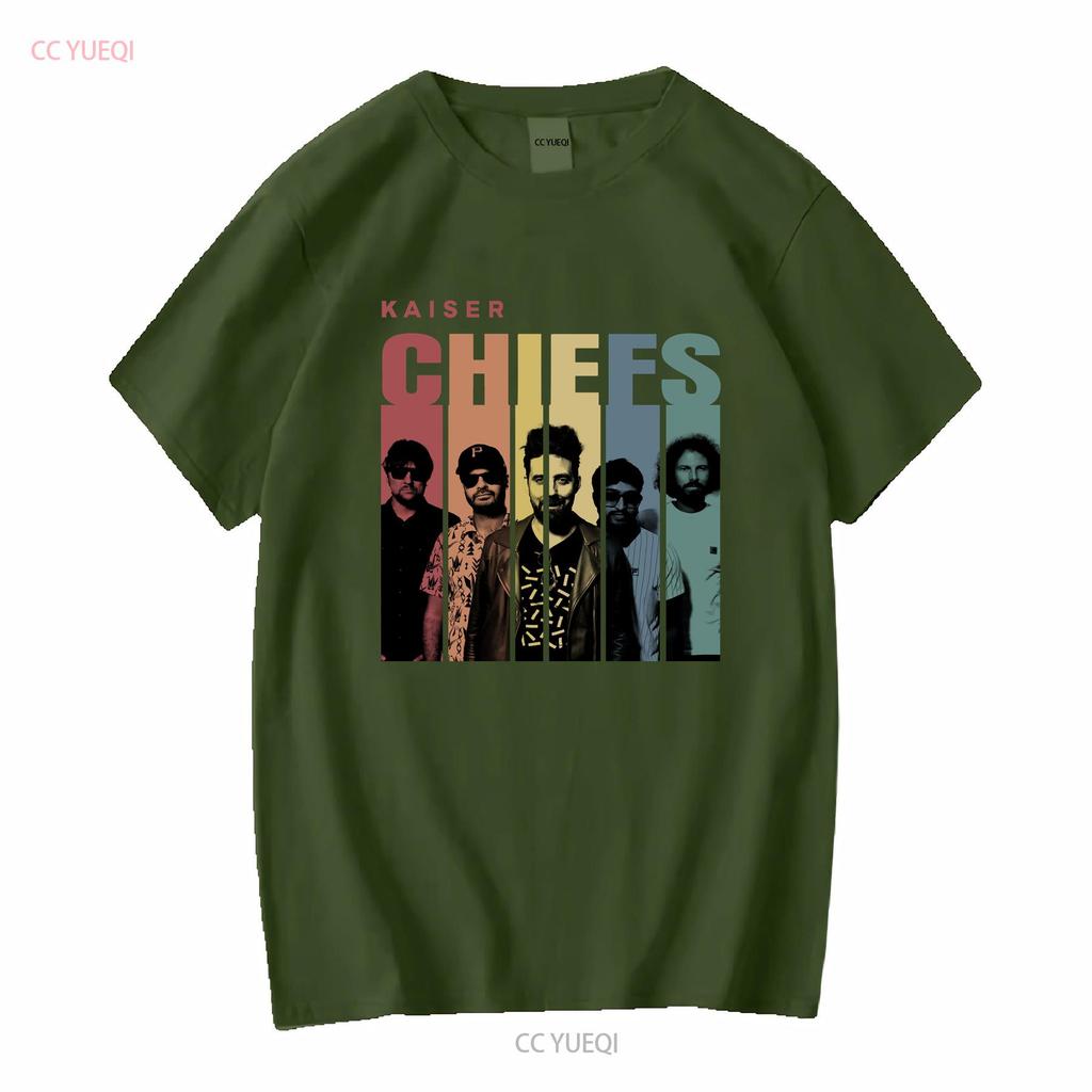 Kaiser Chiefs группа Винтажная футболка Фан Рок-музыка с длинным или коротким рукавом винтажная Стирка Повседневная Мягкая графическая Слегка