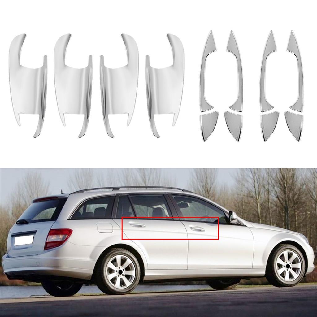 Накладка на ручку наружной двери и рамка чаши двери для Mercedes Benz A B C E Class 08-14
