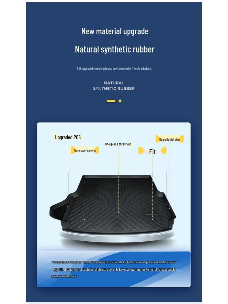 Коврик в багажник 2024 Toyota Prado: Внутренняя модификация для заднего кофра