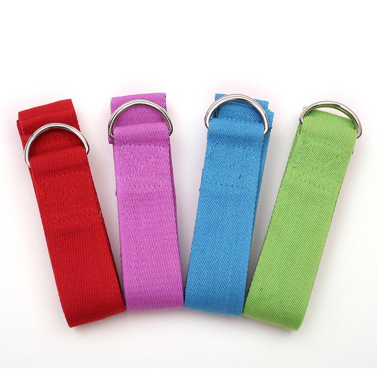 Sport Fitness Workout Gym High Elastic Cotton Custom Label Yoga Strap for Stretching
