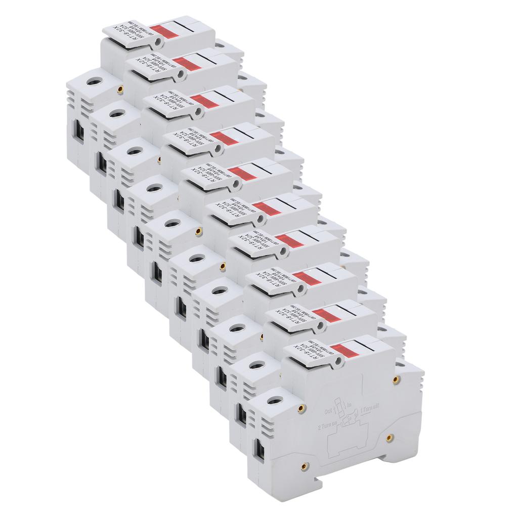 RT18‑32X Miniature Rail Mounted Fuse Holder Base with LED Indicator Electrical Accessory 32A 500‑690V1P