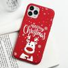 Милый рождественский подарок Мультяшный чехол для телефона Для iPhone 17 16 15 14 13 12 11 Pro Max Plus Mini 7 8 SE Олень Снеговик Чехол Fundas