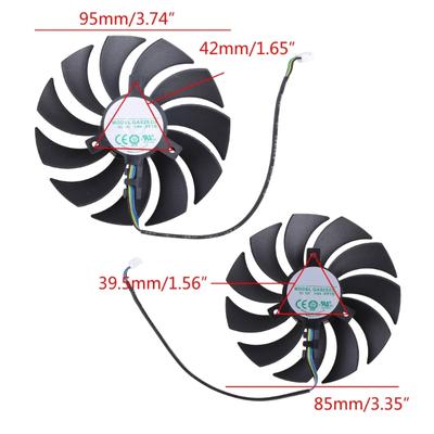 85MM 95MM ZT-A30700E-10P 4Pin вентилятор для игровой GeForce 3070 Twin Card Fan Replacement