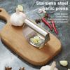 Stainless Steel Garlic Presser with Ergonomic Handle Easy To Clean Garlic Mincer Crusher Time-Saving Garlic Chopper Kitchen Gadget Tools