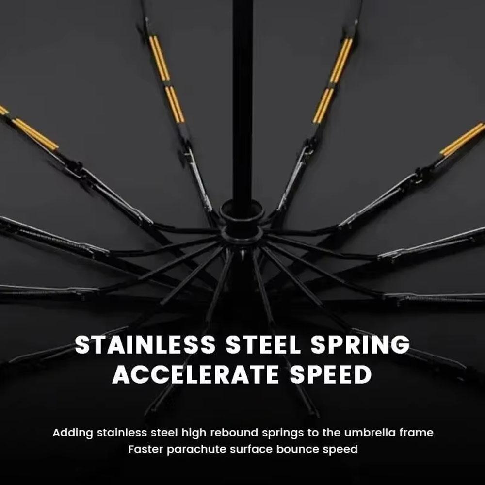 New Super Strong Windproof Automatic Umbrella Sunshade Uv 12K Ribs 105cm Diamete Protection Outdoor Rain Gear Portable Umbrella