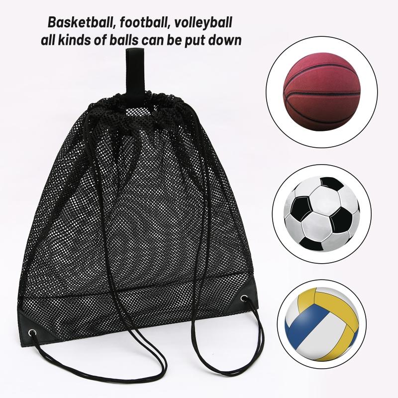 Portable Basketball Cover Mesh Bag Football Soccer Storage Backpack Outdoor Rustproof Volleyball Ball Storage Bag