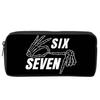 Colorful Number 67 Print Pencil Case 3D Cartoon School Supplies Boy/Girls Best Gift Children