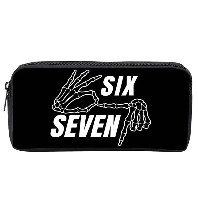 Colorful Number 67 Print Pencil Case 3D Cartoon School Supplies Boy/Girls Best Gift Children