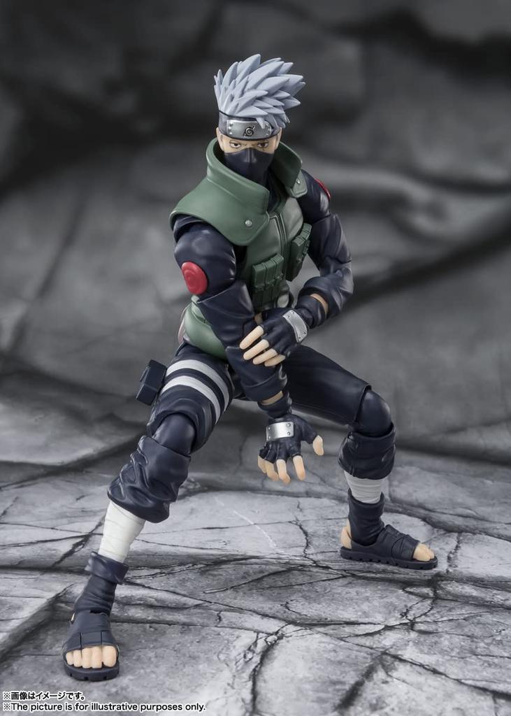 TAMASHII NATIONS NARUTO Shippuden Kakashi Hatake Hero of the Sharingan 160 мм ABS ПВХ окрашенная подвижная фигурка SHFiguarts - - Приблизительно. &
