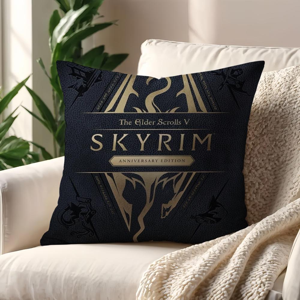 E-Elder S-Scrolls V Skyrim Наволочка для подушки Дом Диван Гостиная Офис Магазин Чехол Печать Комфорт Украшения Скандинавская простота