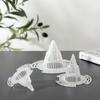 5Pcs Plant Bottom Grid Breathable Conical Design Plastic Protect Soil Loss Bonsai Mat Garden Supplies