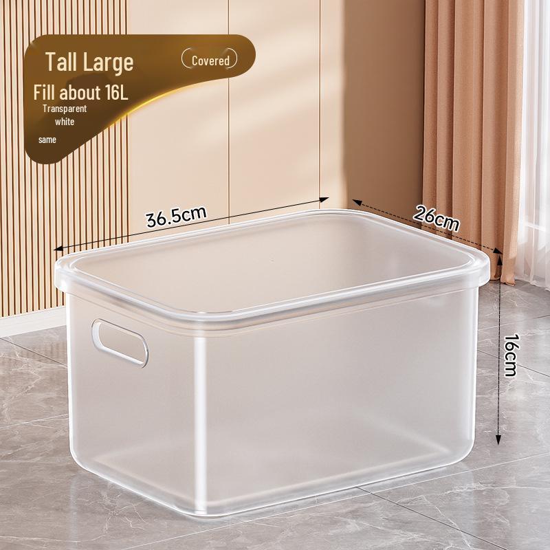 Прозрачный пластиковый контейнер для хранения игрушек, закусок и одежды