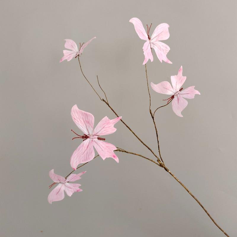 Internet celebrity explosion simulation dead branch butterfly home garden wind window flower 3D simulation dream butterfly