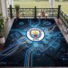 Soft Floor Carpet Manchester City Pattern Area Rug Decorative Mat For Home Room Decoration