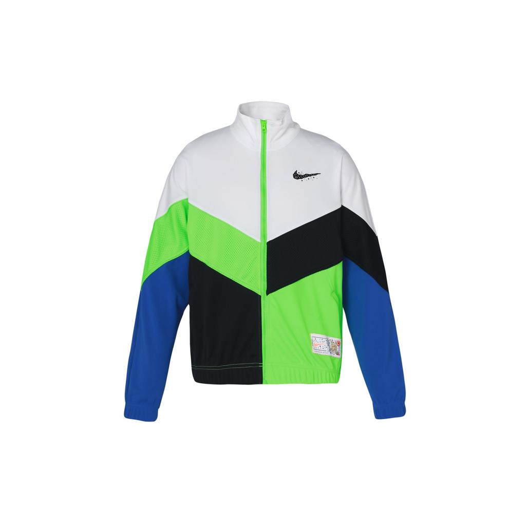 Nike Спортивная ветровка с цветовыми блоками и молнией до середины Белая DV3198-100