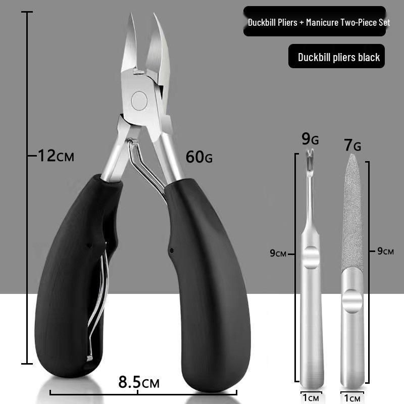 Eagle Beak Curved Nail Clippers for Ingrown Nails - Manicure & Pedicure Set