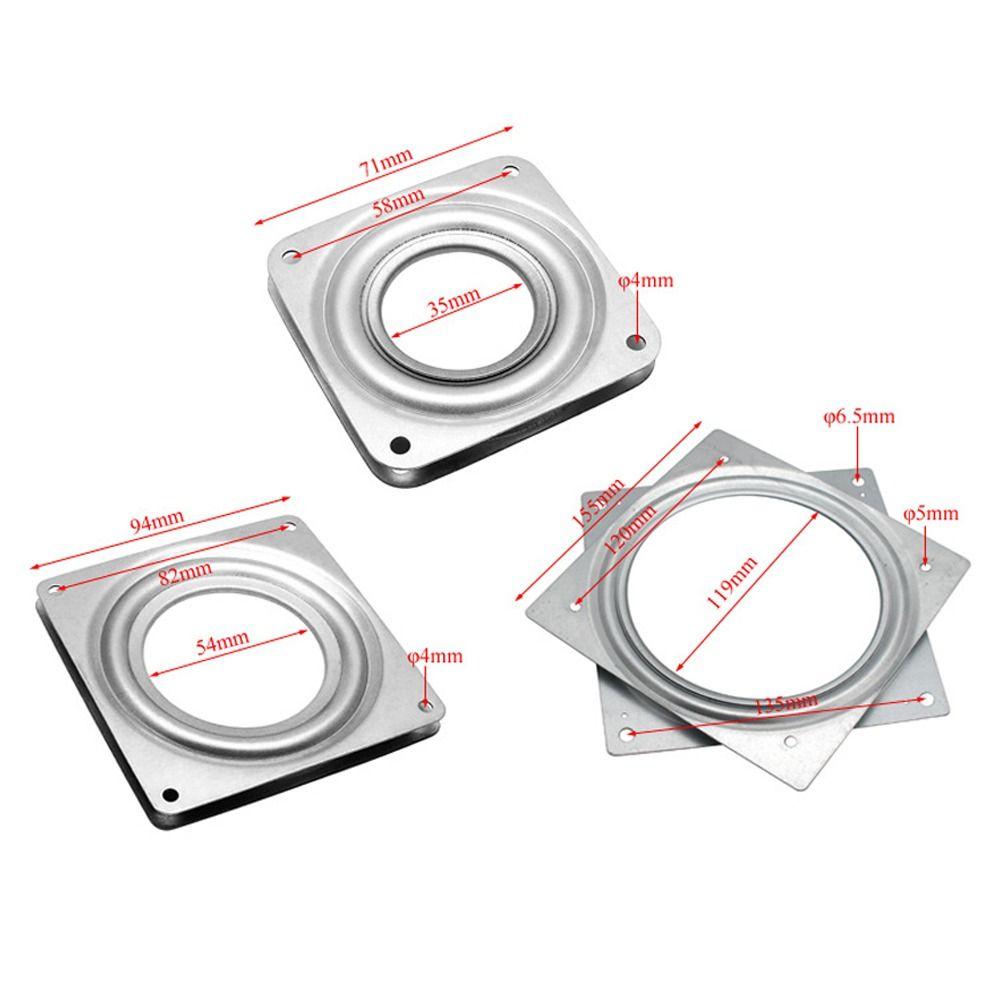 Inch Metal Furniture Hardware Display Stand Ball Bearing Swivel Plate Free Rotating Lazy Susan