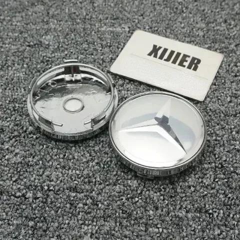 Car Sticker For Mercedes Benz 4pcs 60MM Car Wheel Center Hub Caps Cover decorate Accessories For MERCEDES BENZ AMG W204 W126 W20