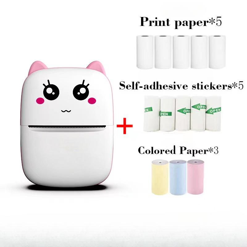 Мини-термопринтер для этикеток, мобильный телефон, портативный фотопринтер для студентов, принтер для неправильных вопросов