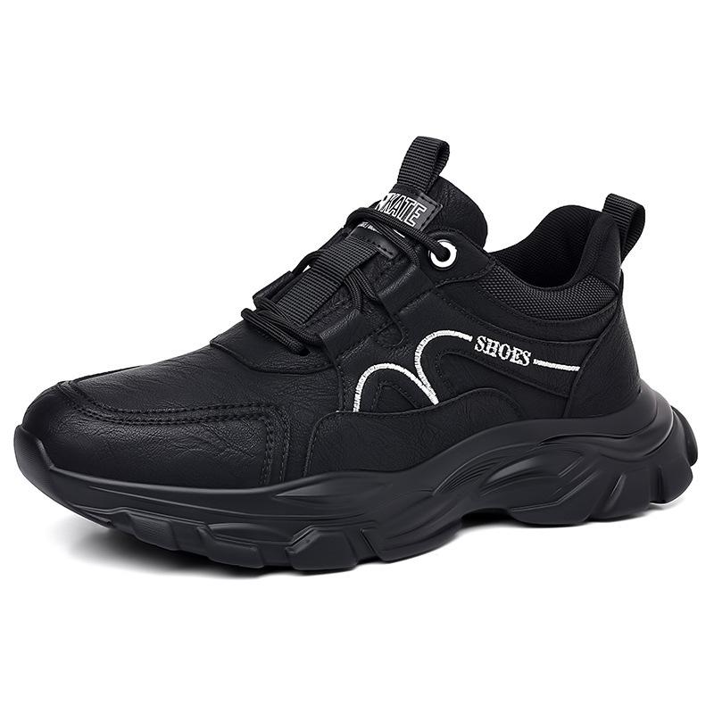 Мужская обувь осень-зима новые повседневные кожаные туфли мужские кроссовки спортивная обувь мужская мягкая подошва тренд