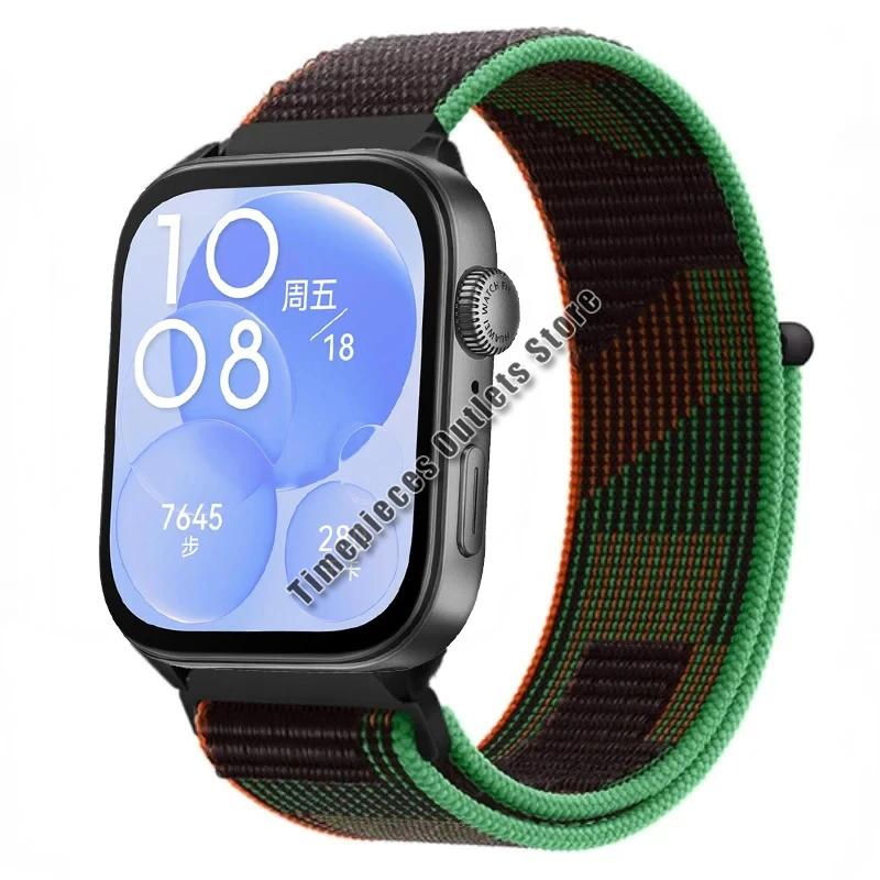 Нейлоновый ремешок-петля для Huawei Watch Fit 3 Sport, дышащий сменный браслет, браслет для Huawei Watch Fit 3, аксессуары для ремня