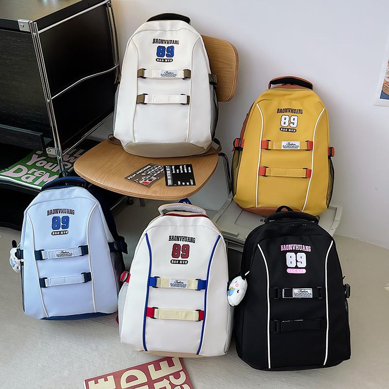 Schoolbag1011 New School Bag Women's Large Capacity Fashion Backpack High School Students Junior High School Students Elementary School Students Trend