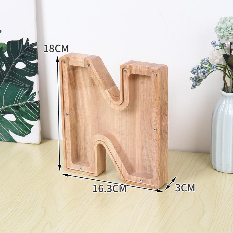 Деревянная и акриловая копилка для детей с алфавитом - прозрачный дизайн животных