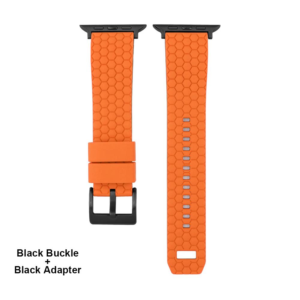 Силиконовый ремешок с сотовой текстурой для Apple Watch Band 45мм 44мм 41мм 40мм 42мм Браслет для iWatch Series 7 6 SE 5 4 3 Ремешок для часов