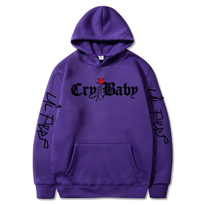 Мужские толстовки 2021 Lil.Peep Rose Cry Baby Hoodie